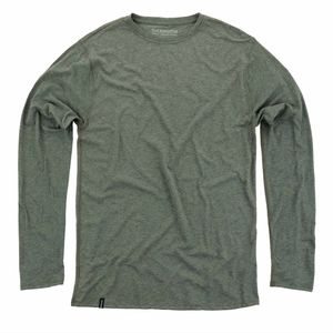 Duckworth Merino Wool Vapor Long Sleeve Crew In Spruce